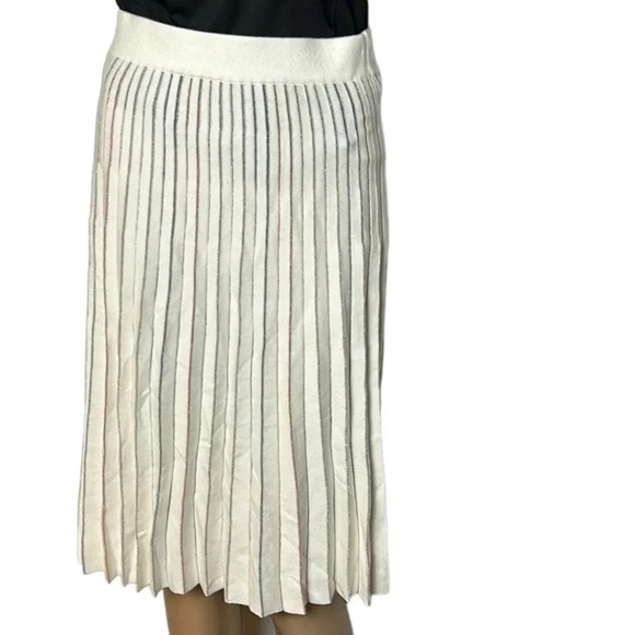 Vintage,NWT,Plisse skirt pleated ,XS.Cotton,modal,metallic thread ,academia - Picture 6 of 7
